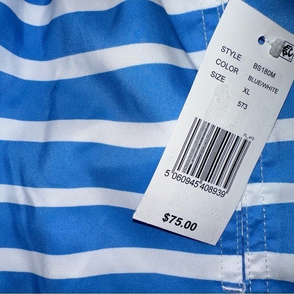 NWT Boardies Men's Blue Striped‎ Swim Trunks Boardshorts Size XL - Picture 3 of 5